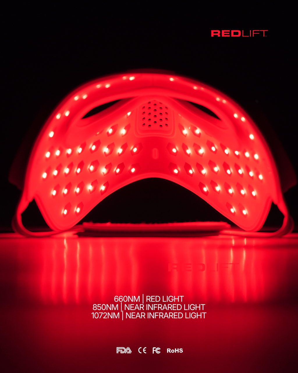 RedLift Luxury Red Light Therapy Face Mask