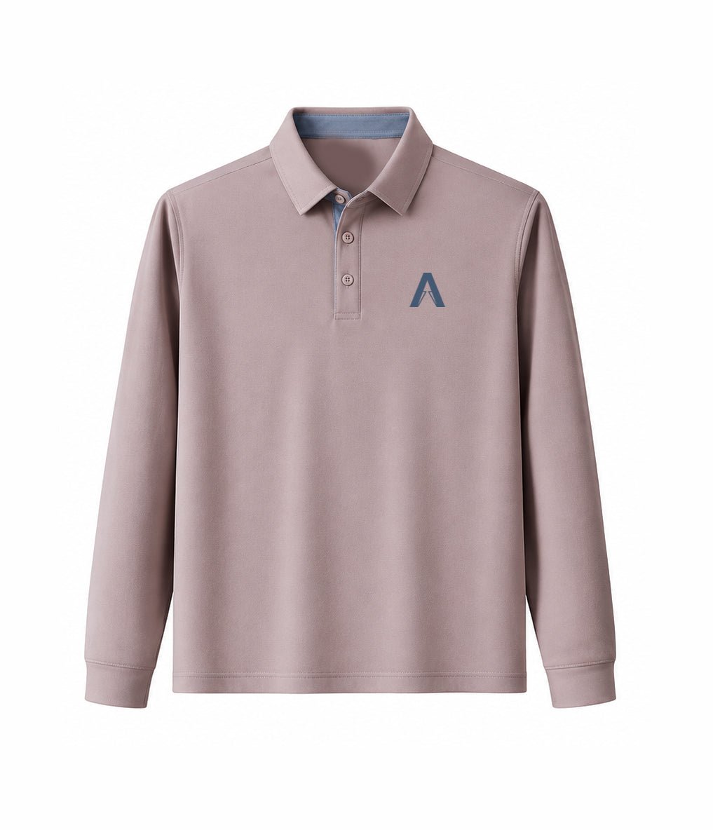 ARC Polo Long Sleeve | Mauve Pink - ARC Athlete Recovery - GCC