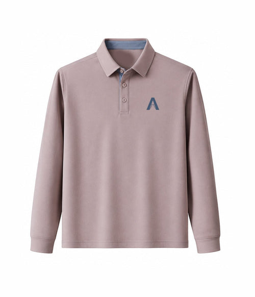 ARC Polo Long Sleeve | Mauve Pink - ARC Athlete Recovery - GCC