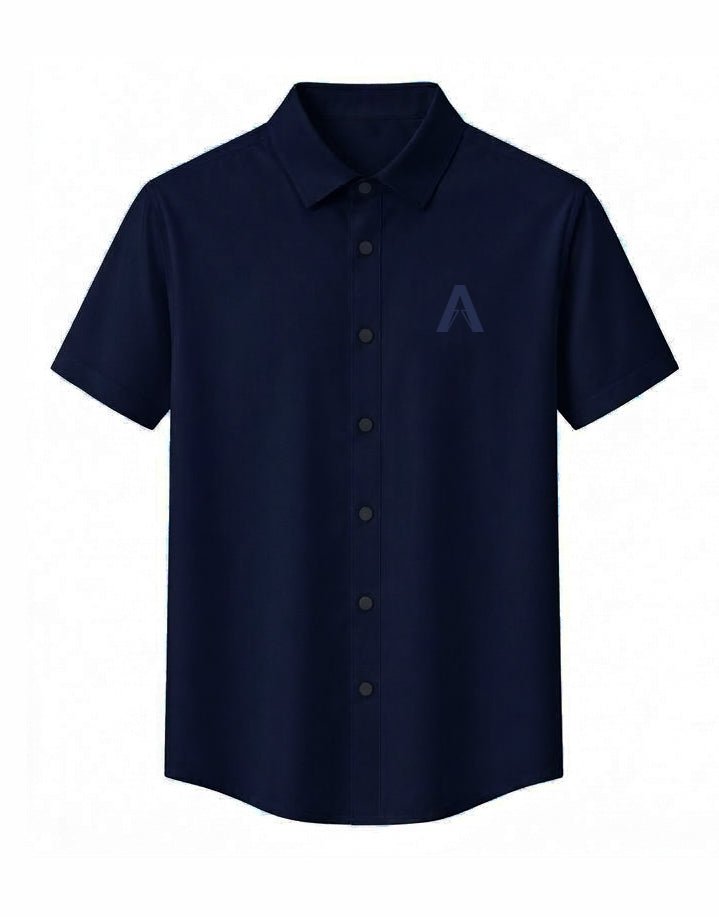 ARC Tonal Knit Shirt | Navy Blue - ARC Athlete Recovery - GCC