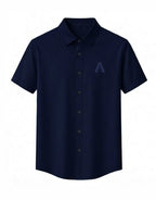 ARC Tonal Knit Shirt | Navy Blue - ARC Athlete Recovery - GCC