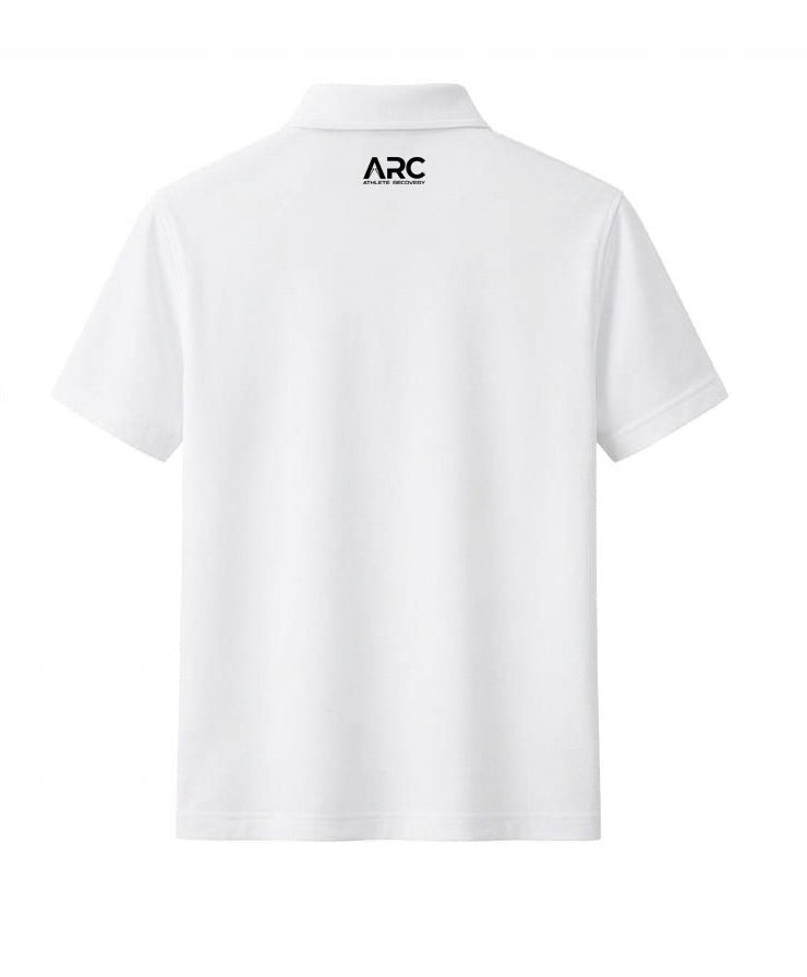 ARC Knit Polo | White - ARC Athlete Recovery - GCC