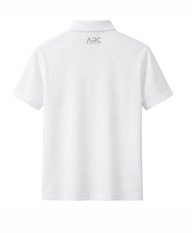 ARC Polo Shirt | White - ARC Athlete Recovery - GCC