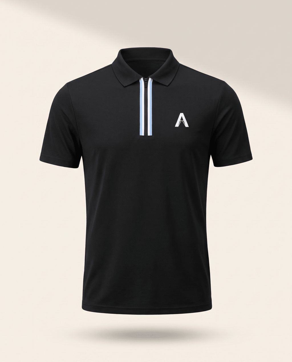 ARC Polo T Shirt - Black Obsidian