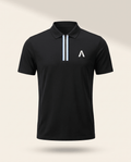 ARC Polo T Shirt - Black Obsidian