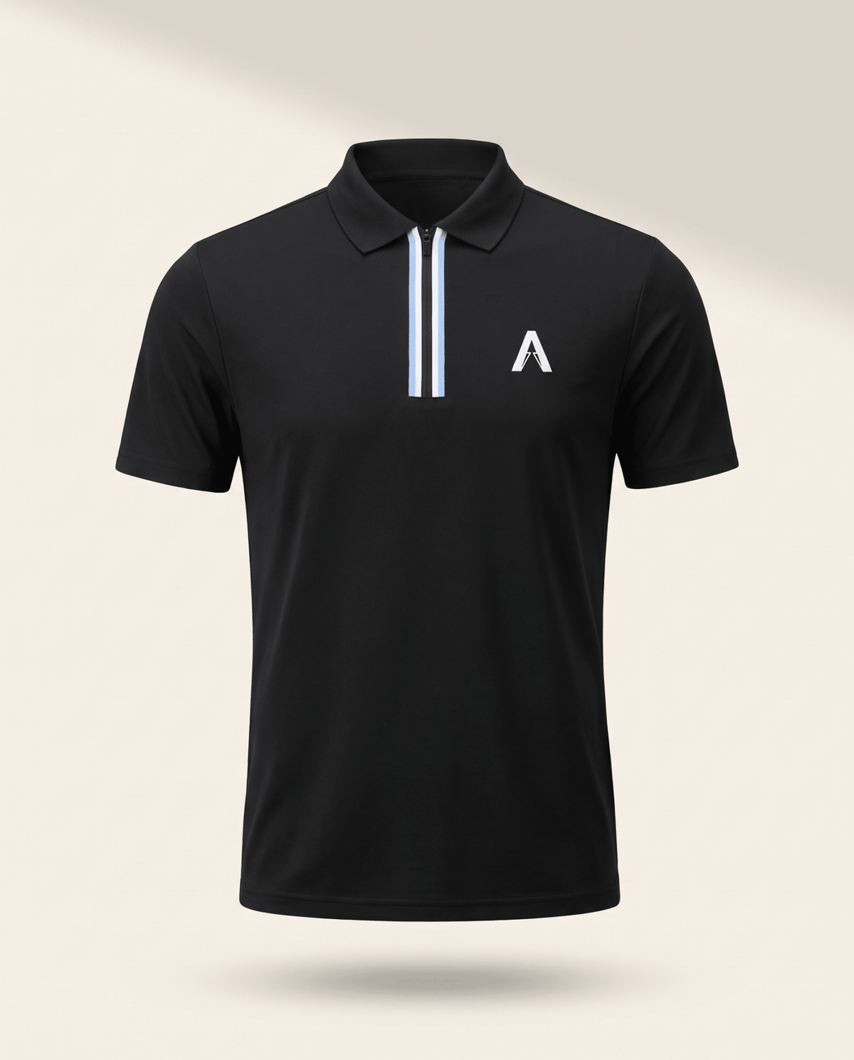ARC Polo T Shirt - Black Obsidian