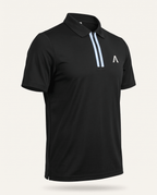 ARC Polo T Shirt - Black Obsidian