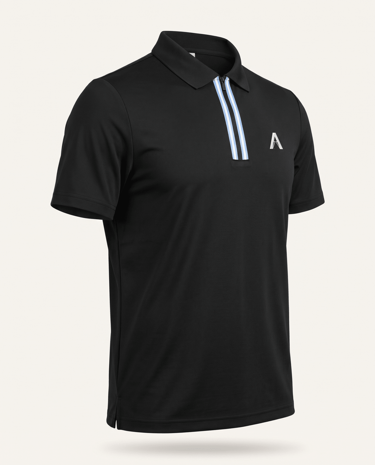 ARC Polo T Shirt - Black Obsidian