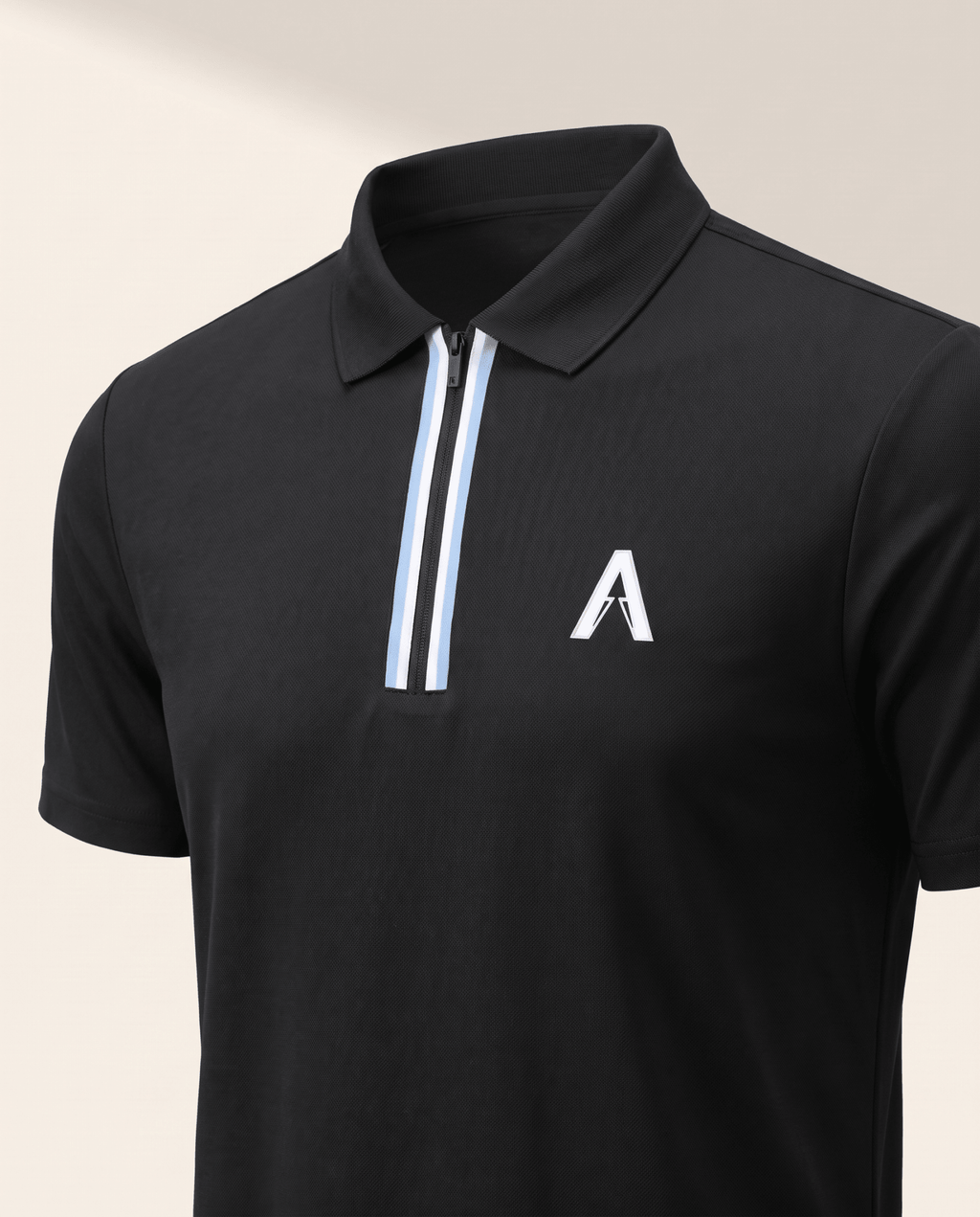 ARC Polo T Shirt - Black Obsidian