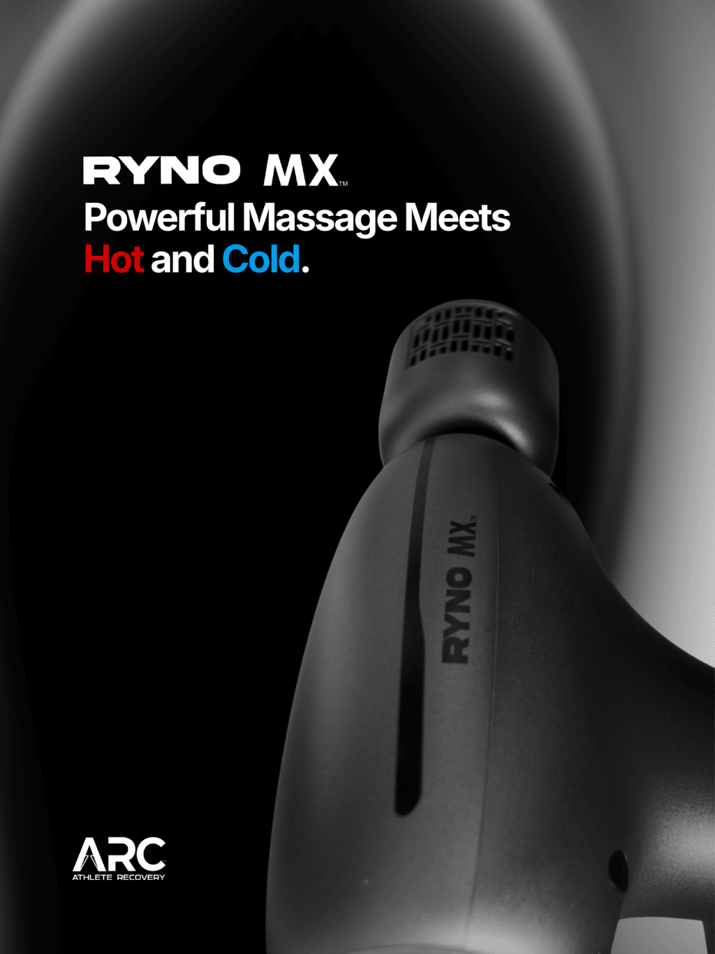 Ryno MX - Hot and Cold Massage Gun - ARC - Athlete Recovery