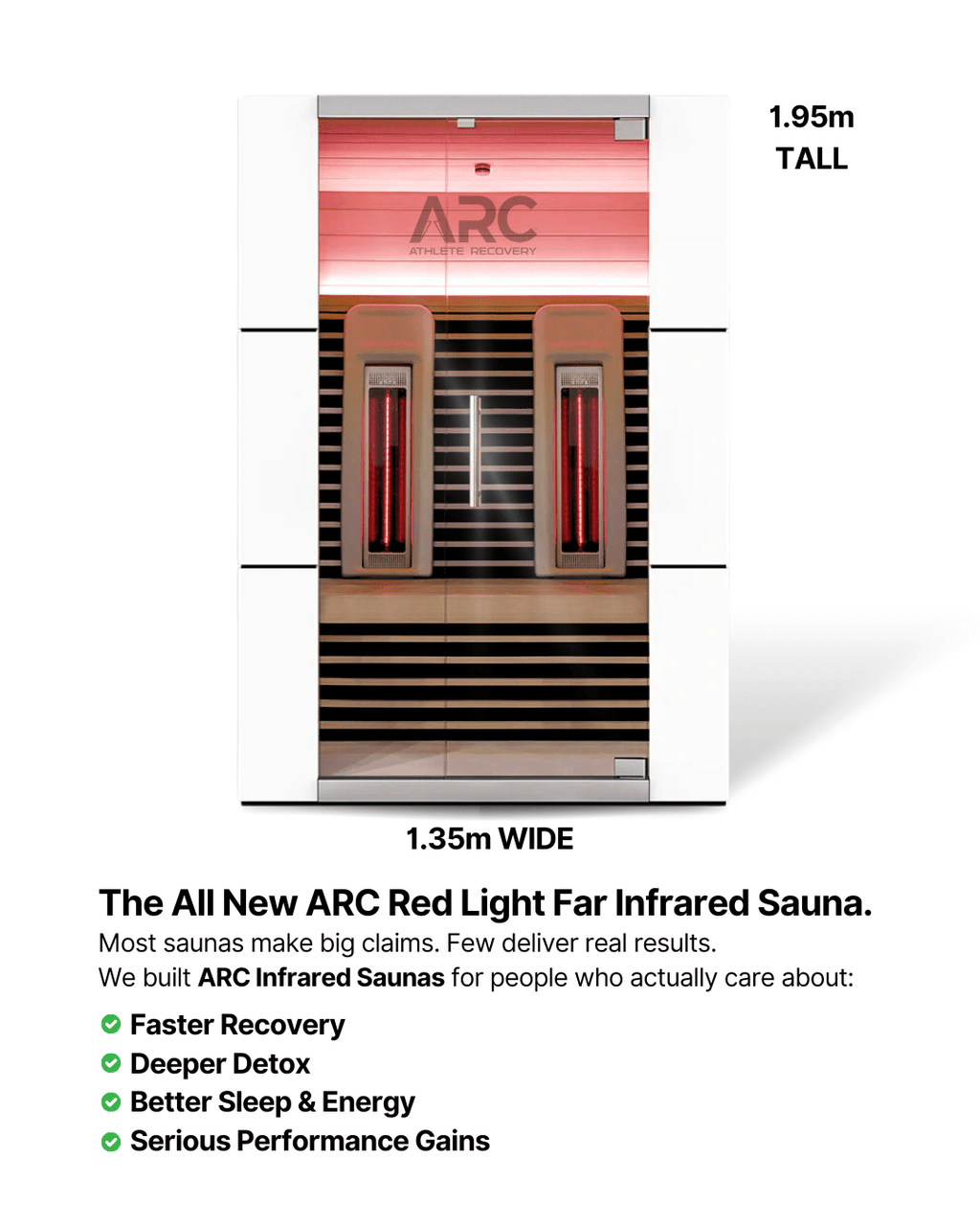 ARC Far Infrared Sauna (2 Person) - ARC Athlete Recovery - GCC